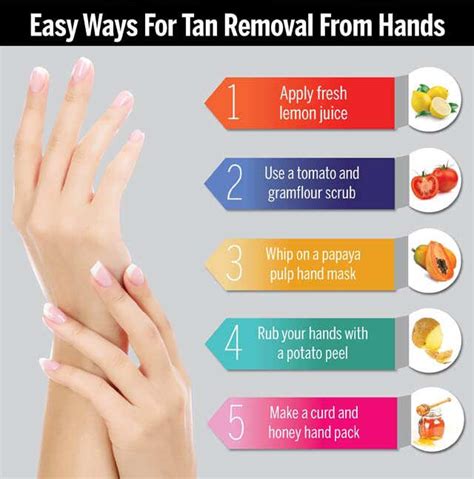 homemade tan remover for hands.